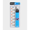 Geepas Extension Socket, GES4005-VDE, Plastic, 6 Way, White