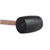 Geepas Rubber Mallet With Wooden Handle, GT59126, 24 Oz, Black/Beige