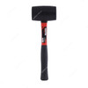 Geepas Rubber Mallet With Fibre Handle, GT59128, 24 Oz, Black/Red