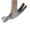 Geepas Claw Hammer With Wooden Handle, GT59120, Forged Steel, 570GM, Silver