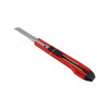 Geepas Snap-Off Utility Knife, GT59232, Metal, 35CM, Red/Silver