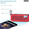 Geepas Rechargeable Bluetooth Speaker, GMS8591, 1000mAh, Black/Red