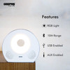 Geepas Rechargeable Bluetooth Speaker, GMS8592, 1200mAh, Black/Silver