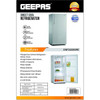 Geepas Semi Auto Defrost Refrigerator, GRF2059SPE, 200 Ltrs, Silver