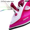 Geepas Steam Iron, GSI7808, 1300W, Pink/White