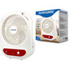 Sonashi Rechargeable Table Fan, SRF-607N, 7 Inch, 3000mAh, Red/White