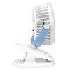 Sonashi 2 In 1 Clip and Desk Fan, SRF-104, 4 Inch, 1.2Ah, Blue/White