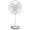 Sonashi Rechargeable Pedestal Fan, SRF-116-VDE, 16 Inch, 30W, White