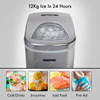 Geepas Portable Automatic Ice Maker, GIM63015UK, 100W, 2.2 Ltrs, Silver