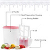 Geepas Ice Cream Maker Machine, GIM63027UK, 1.7 Ltrs, White/Pink