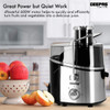 Geepas Juice Extractor With Safety Lock, GJE6106, 600W, 600ML, Silver/Black