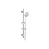 Geepas Hand Shower With Sliding Bar, GSW61061, ABS/Stainless Steel, 1/2 Inch, 68CM, Silver
