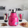 Geepas 3 In 1 Mixer Grinder, GSB44062, 550W, 1.5 Ltrs, Pink