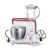 Geepas 5 In 1 Stand Mixer, GSM43011, 800W, 5.5 Ltrs, Red/White