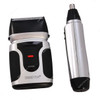 Geepas 2 In 1 Men Shaver With Nose Trimmer, GSR110N, 3W, Black/Silver