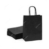 Snh Twisted Handle Paper Bag, PBB-1x20, Black, 20 Pcs/Pack