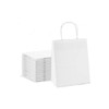 Snh Twisted Handle Shopping Bag, KRAFPW28-50, S, White, 50 Pcs/Pack