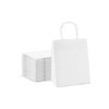 Snh Twisted Handle Shopping Bag, KRAFPW32-10, M, White, 10 Pcs/Pack