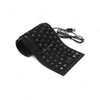 Flexible USB Keyboard, Wired, English Only, Black