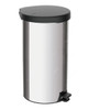 Tramontina Pedal Trash Can, 94538720, Stainless Steel, 20 Ltrs Capacity, Black/Silver