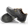 Safetoe Low Ankle Safety Shoes, L-7141, Best Workman, S1P SRC, Leather, Size43, Black