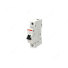 Abb Miniature Circuit Breaker, SH201-C6, 1 Pole, Curve C, 6A, 6kA
