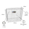 Admax Gabion Basket With Outdoor Spiral, ADG109530410, Galvanized Steel, 100CM Length x 95CM Height, 4MM Wire Dia