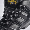 Safetoe High Ankle Safety Shoes, M-8439, Best Climber, Suede Leather, Size38, Composite Toe, Black