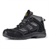 Safetoe High Ankle Safety Shoes, M-8439, Best Climber, Suede Leather, Size42, Composite Toe, Black