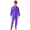 Ameriza Safety Coverall, Chief C, 100% Twill Cotton, L, Royal Blue