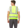 Empiral High Visibility Safety Vest With Straight Reflector At Back, E108083205, Bright, 100% Polyester, 2XL, Fluorescent Yellow