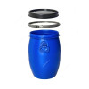 Palletco Open Top Plastic Drum With Lid, 960MM Height x 570MM Width, 220 Ltrs Capacity, Blue