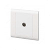 Mk Single Cable Non Isolated TV Socket Outlet, MV3520WHI, Essential, Polycarbonate, 1 Gang, White