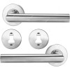 Robustline Door Handle, Stainless Steel, 13.5CM Length x 7CM Depth, 2 Pcs/Pack