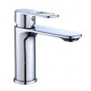 Milano Single Lever Basin Mixer, Dito, Brass, Chrome Finish