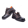 Hillson Single Density Steel Toe Safety Shoes, HBSTNLA, Beston, Synthetic Leather, Low Ankle, Size40, Black