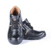 Hillson Single Density Steel Toe Safety Shoes, HAPCHHA, Apache, Leather, High Ankle, Size45, Black