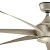 Kichler Ceiling Fan, 310112-ANS, Lehr II, 27.3W, 7 Blade, 54 Inch Blade Dia, Antique Satin Silver
