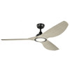Kichler LED Ceiling Fan, 300365-SBK, Imari, 28W, 3 Blade, 65 Inch Blade Dia, Satin Black