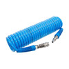 Air Spiral Hose With Plug and Socket Connector, 1/4 Inch Inner Dia x 5 Mtrs Length