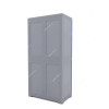 Nilkamal Freedom Mini Medium Freestanding Storage Cabinet, 4 Shelves, Plastic, Deep Blue/Grey