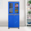 Nilkamal Freedom Big 2 Freestanding Storage Cabinet, 5 Shelves, Plastic, Deep Blue/Grey