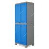 Nilkamal Freedom Big 1 Freestanding Storage Cabinet, 4 Shelves, Plastic, Deep Blue/Grey