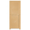 Nilkamal Freedom Big 1 Freestanding Storage Cabinet, 4 Shelves, Plastic, Weathered Brown/Biscuit
