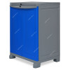 Nilkamal Freedom Small 1 Freestanding Storage Cabinet, 3 Shelves, Plastic, Deep Blue/Grey