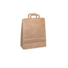 BYFT Disposable Paper Bag With Handle, 100 GSM, M, Brown, 25 Pcs/Pack