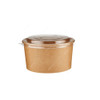 BYFT Disposable Kraft Salad Bowl, Paper, 320 GSM, 1000ML, Brown, 50 Pcs/Pack