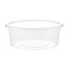 Hotpack Microwaveable Food Container With Lid, PPMC1000MC250X10, Polypropylene, Smoky White, 10 Pcs/Set