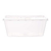 Hotpack Microwaveable Food Container With Lid, PPMC1000750500HP, Polypropylene, Smoky White, 15 Pcs/Set