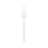 Khaleej Pack Heavy Duty Disposable Table Fork, Plastic, Clear, 50 Pcs/Pack